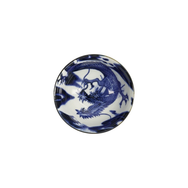 Reisschale Japonism Dragon Blau, Porzellan, Ø 15 × 7 cm, 500 ml, Art.-Nr. 18759