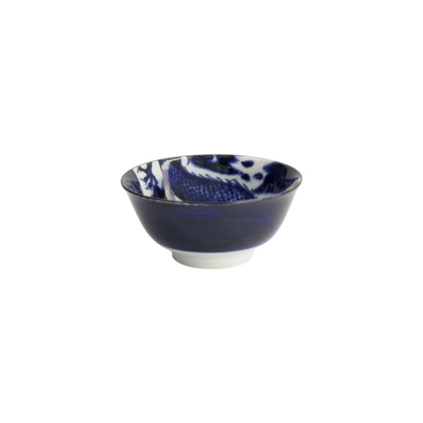 Reisschale Japonism Dragon Blau, Porzellan, Ø 15 × 7 cm, 500 ml, Art.-Nr. 18759