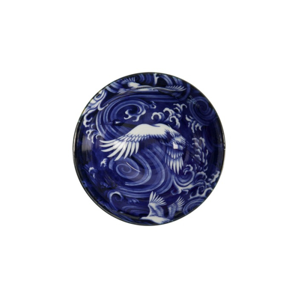 Reisschale Japonism Crane Blau, Porzellan, Ø 18 × 9 cm, 1 l, Art.-Nr. 18761