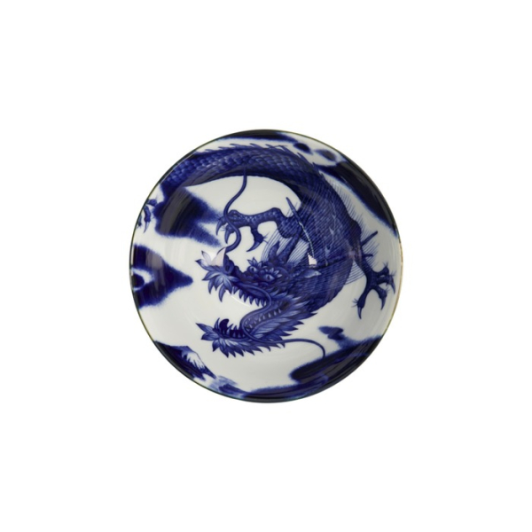 Reisschale Japonism Dragon Blau, Porzellan, Ø 18 × 9 cm, 1 l, Art.-Nr. 18762