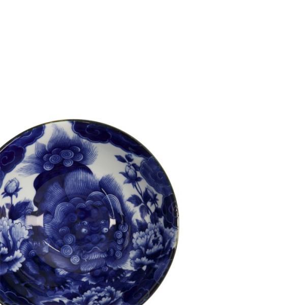 Reisschale Japonism Lion Blau, Porzellan, Ø 18 × 9 cm, 1 l, Art.-Nr. 18763