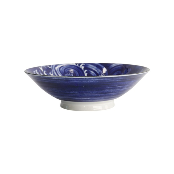 Schale Japonism Crane Blau, Porzellan, Ø 25,2 × 7,7 cm, 1,6 l, Art.-Nr. 18764