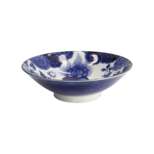 Schale Japonism Lion Blau, Porzellan, Ø 25,2 × 7,7 cm, 1,6 l, Art.-Nr. 18766