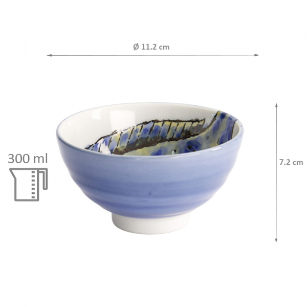 TDS, Bowl, Seafood, Ø 11.2 x 7.2 cm, 300 ml, Fish, Blue - Item No. 18881