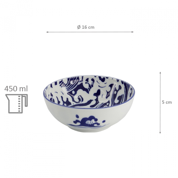 450ml Schale,Shiranami Whitecaps-Schale bei g-HoReCa (Bild 5 von 5)