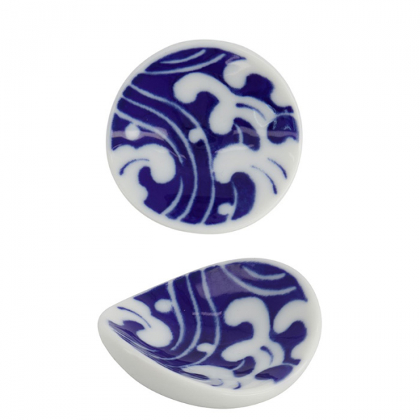 Ø 4.5x4.5x1.5cm Essstäbchenablage,Shiranami Whitecaps-Essstäbchenablage bei g-HoReCa (Bild 1 von 3)