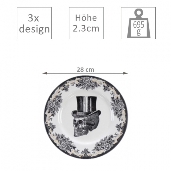 Skull Design Plate at g-HoReCa (picture 5 of 5)