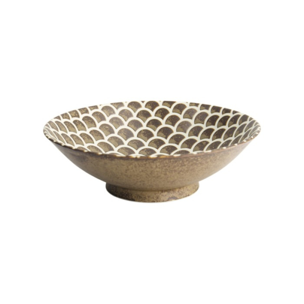 Salatschüssel Iga Matte Mermaid Braun, Steinzeug, Ø 25 × 7,4 cm, 1,4 l, Art.-Nr. 20331