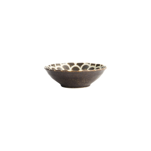 Reisschale Iga Matte Mermaid Design Braun, Steinzeug, Ø 14,5 × 4,4 cm, 250 ml, Art.-Nr. 20332