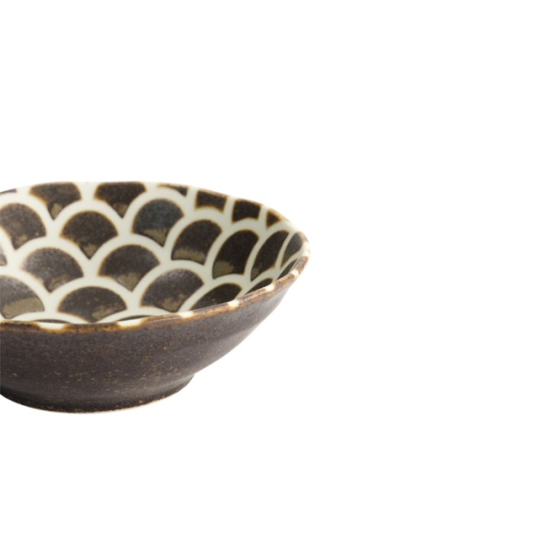 Reisschale Iga Matte Mermaid Design Braun, Steinzeug, Ø 14,5 × 4,4 cm, 250 ml, Art.-Nr. 20332
