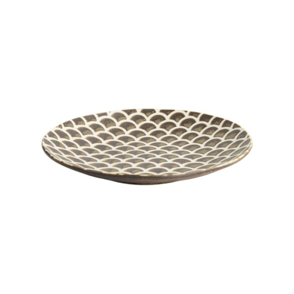 Teller Iga Matte Mermaid Braun, Steinzeug, Ø 25 × 3,7 cm, Art.-Nr. 20333
