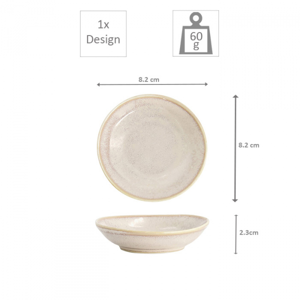 Ø 8.2x8.2x2.3cm Oval Plate,Titanium Matte at g-HoReCa (picture 5 of 5)