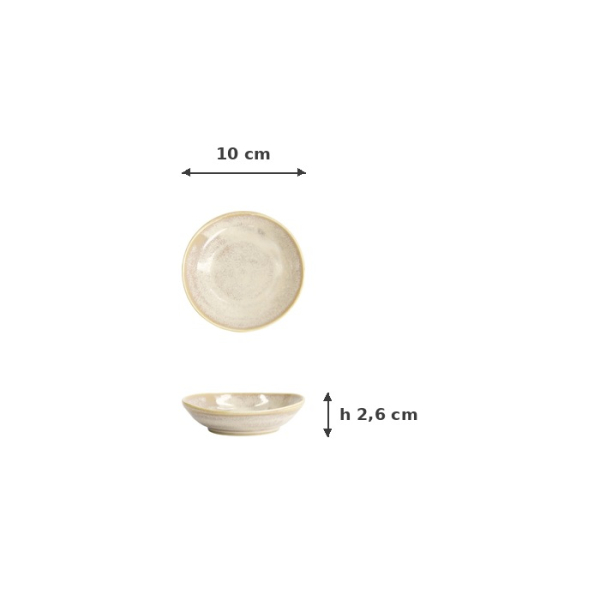 Oval Sauce Dish Titanium Matte White, Porcelain, 10 × 2.6 cm, Item No. 20366