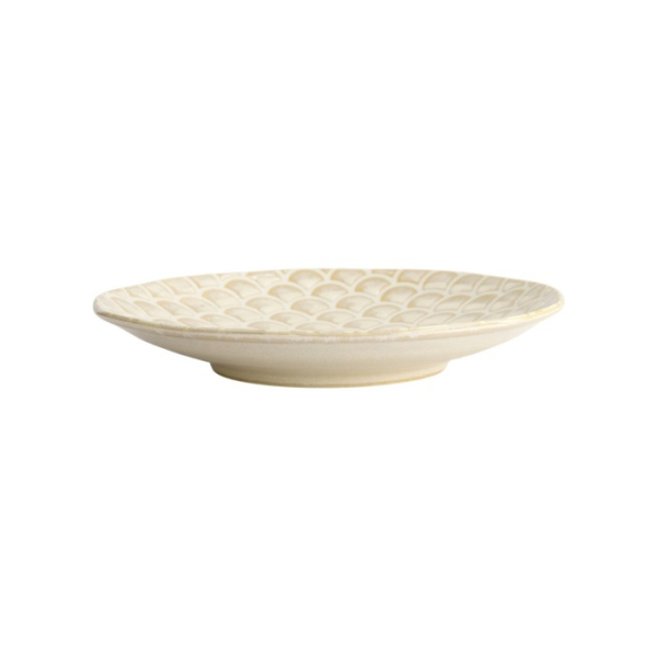 Teller Titanium Matte Mermaid Weiß, Porzellan, Ø 25 × 3,7 cm, Art.-Nr. 20373
