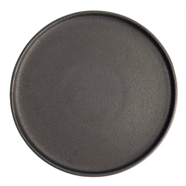 Ø 23.9x2.2cm Yuzu Black Round Plate with Rim  at g-HoReCa (picture 3 of 7)