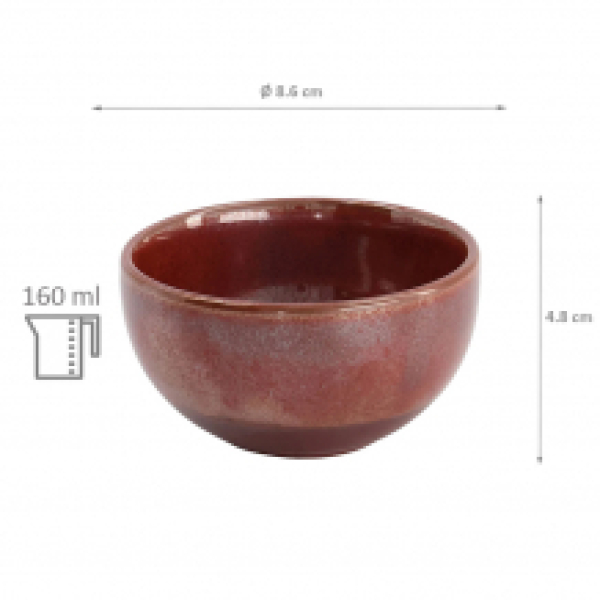 TDS, Tea cup, Sencha Tetsuaka, Ø 8.6x4.8cm 160ml, Item No. 20658