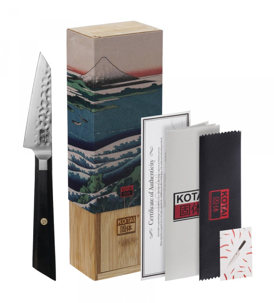 Kotai Bunka Paring Knife (universal knife) with Bamboo Box at g-HoReCa 