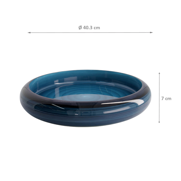 TDS, Sushi Oke, Außen 40,3x7cm Innen 34,3x5,1cm, Blue Azure - Art Nr. 20854