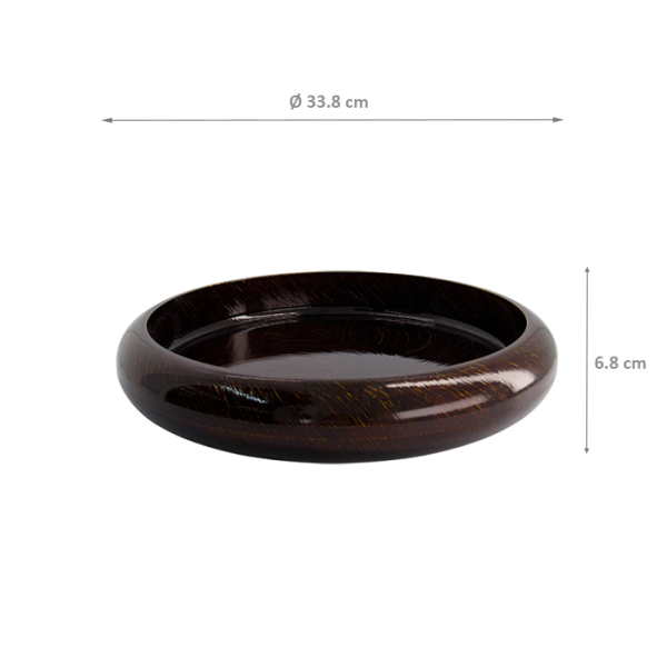 TDS, Sushi Oke, Außen 33,8x6,8cm Innen 28,4x4,7cm, Gold Wood - Art Nr. 20859