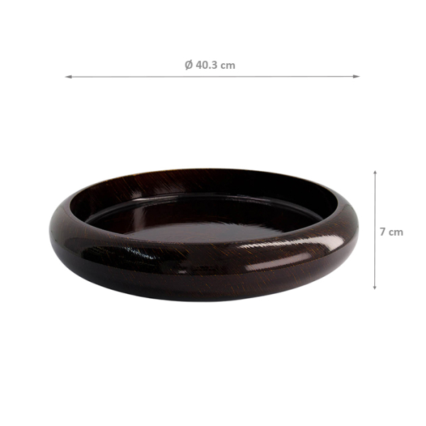TDS, Sushi Oke, Outer 40.3x7cm Inner 34.3x5.1cm, Gold Wood - Item No. 20860