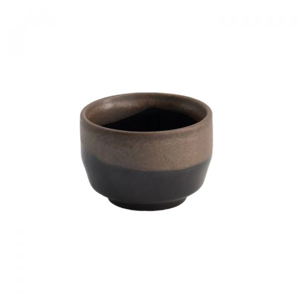 Kuro-Matt-Nuriwake Schwarz Ø 6x4cm 160ml Sake Becher bei g-HoReCa (Bild 1 von 2)