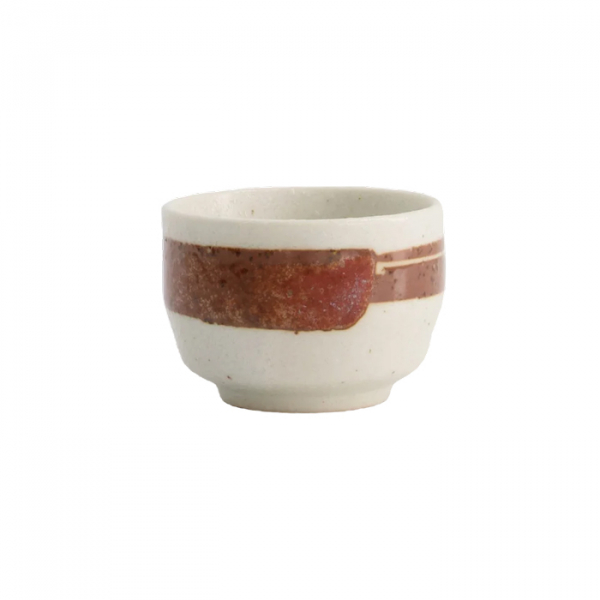 Kobiki-Nuriwake Wh/Br Ø 6x4cm 160ml  Sake Cup at g-HoReCa (picture 2 of 2)