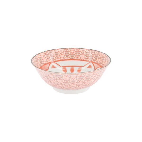 Ramen Bowl Kawaii Lucky Cat Red, Porcelain, Ø 19.7 × 7 cm, 1 l, Item No. 20953