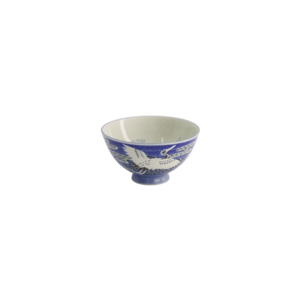Reisschale Kawaii Crane Blau, Porzellan, Ø 11,5 × 6 cm, 300 ml, Art.-Nr. 20978