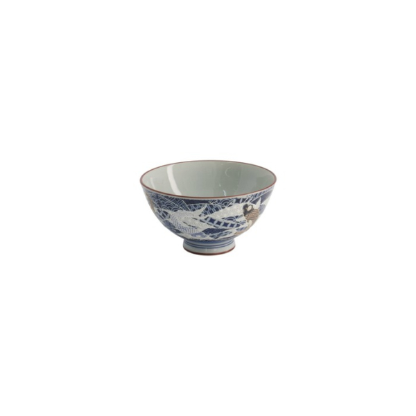 Reisschale Kawaii Carp Blau, Porzellan, Ø 11,5 × 6 cm, 300 ml, Art.-Nr. 20981