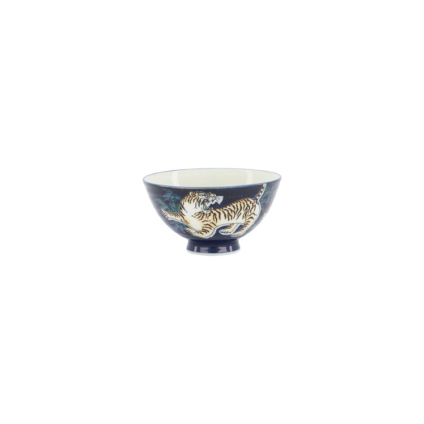 Reisschale Kawaii Tiger Blau, Porzellan, Ø 11,5 × 6 cm, 300 ml, Art.-Nr. 20983