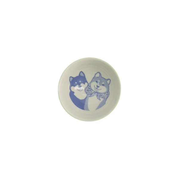 Reisschale Kawaii Shiba-Dog Grün, Porzellan, Ø 12,5 × 7 cm, 350 ml, Art.-Nr. 20985