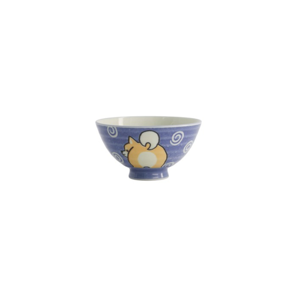 Reisschale Kawaii Shiba-Dog Blau, Porzellan, Ø 12,5 × 7 cm, 350 ml, Art.-Nr. 20986