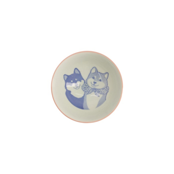 Rice Bowl Kawaii Shiba-Dog Pink, Porcelain, Ø 14.5 × 6.5 cm, 500 ml, Item No. 20987
