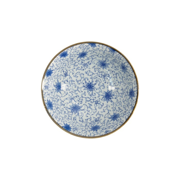 Nudelschale Japan Flower Blau/Weiß, Porzellan, Ø 19 × 7,5 cm, 1 l, Art.-Nr. 2098