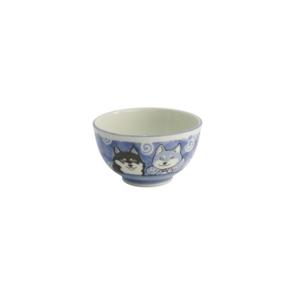 Reisschale Kawaii Shiba-Dog Blau, Porzellan, Ø 13 × 8 cm, 400 ml, Art.-Nr. 20990