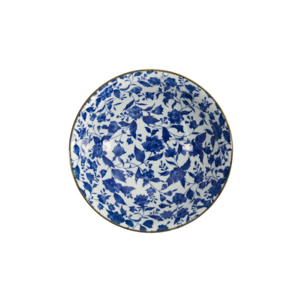Noodle Bowl Japan Flower Blue/White, Porcelain, Ø 19 × 7.5 cm, 1 l, Item No. 2099