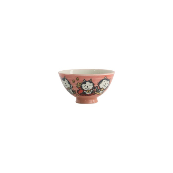 Reisschale Kawaii Cat Rosa, Porzellan, Ø 11,5 × 6 cm, 300 ml, Art.-Nr. 21023