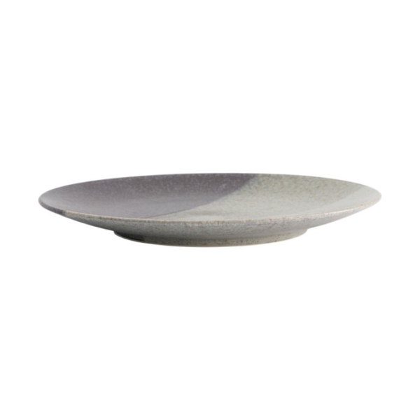 Large Round Plate Oboro Yamakage Black/Brown/White, Ceramic, Ø 28.5 × 3 cm, Item No. 21083