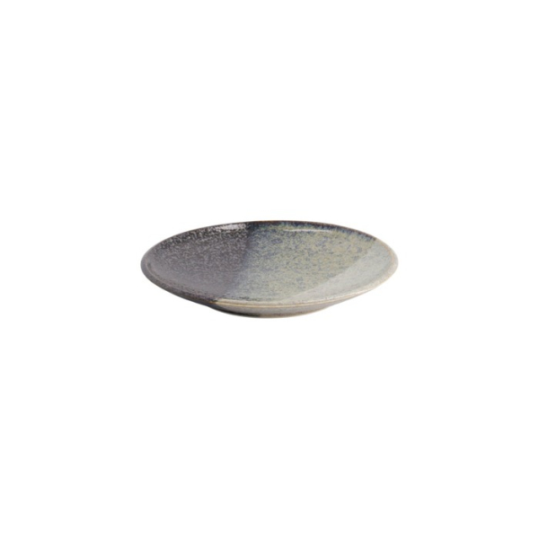 Teller Oboro Yamakage Schwarz/Braun/Weiß, Steinzeug, Ø 16,7 × 2,5 cm, Art.-Nr. 21087