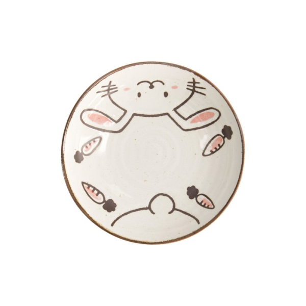 Teller Kawaii Rabbit Usagi Rosa, Porzellan, Ø 21 × 5,2 cm, Art.-Nr. 21270