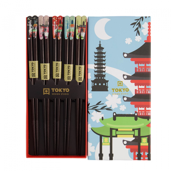 5 pair Chopstick Set at g-HoReCa (picture 1 of 3)