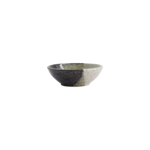 Schale Oboro Yamakage Schwarz/Braun/Weiß, Keramik, Ø 13 × 4,5 cm, 250 ml, Art.-Nr. 21440