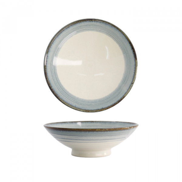 TDS, Bowl, Unkai, White/Blue, Ø 24 x 7.5 cm 1400 ml - Item No. 21474