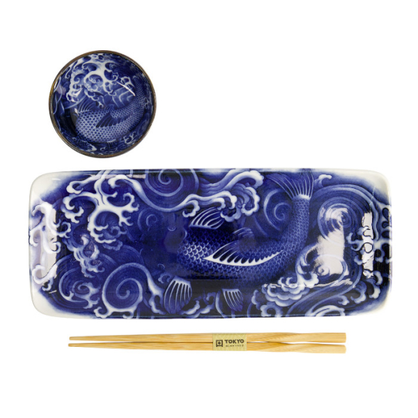 3tlg Aisai Seigaiha Sushi set bei g-HoReCa (Bild 2 von 3)