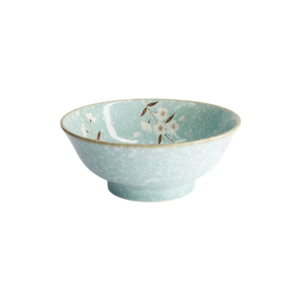Ramen Bowl Light Blue Sakura, Porcelain, Ø 21 × 9 cm, 1.3 l, Item No. 21588