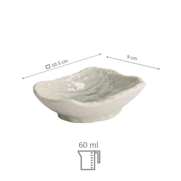 TDS, Soy Sauce Bowl, Kohan, White, 10.5 x 9 cm 60 ml, Item No. 21609