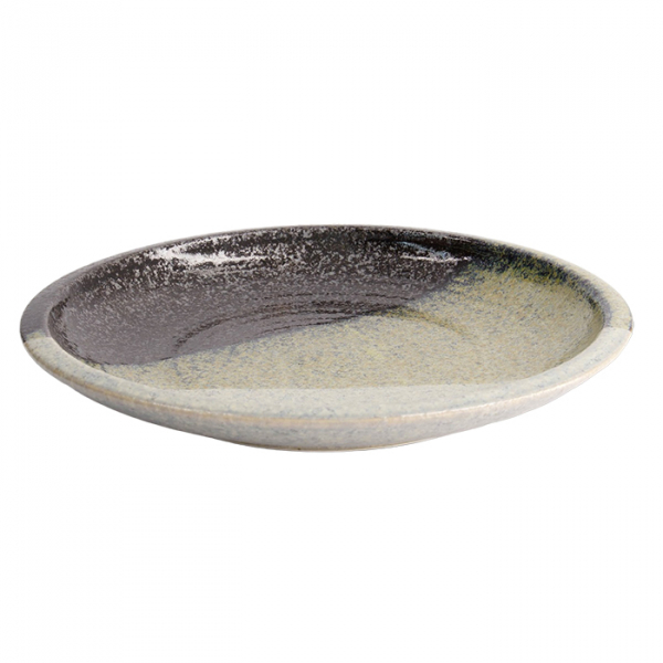 Oboro Yamakage Black/Brown/White Large Round Plate at g-HoReCa (picture 2 of 5)