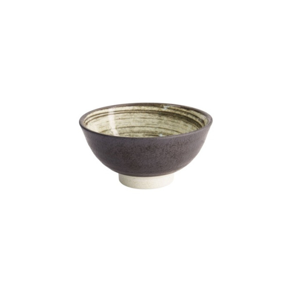 Bowl Asashio Black/White, Porcelain, Ø 16 × 7.5 cm, 600 ml, Item No. 21630