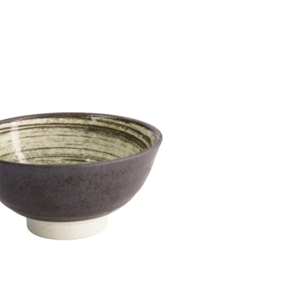 Bowl Asashio Black/White, Porcelain, Ø 16 × 7.5 cm, 600 ml, Item No. 21630