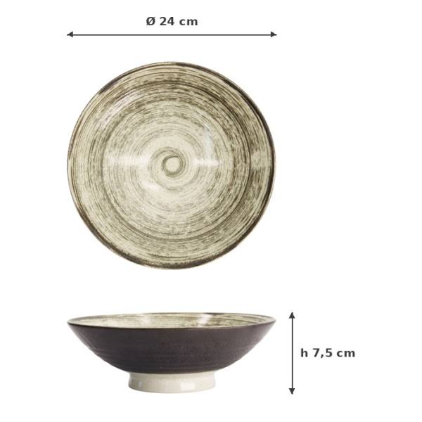 Black/White Asashio Bowl at g-HoReCa (picture 6 of 6)